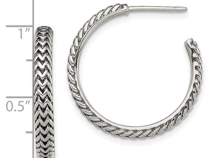 Sterling Silver Earrings Style QE13307 - Classique Jewelry Inc.