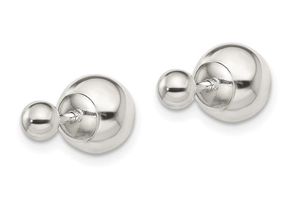 Sterling silver earrings, alternate view