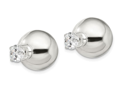 Sterling Silver Earrings Style QE13323 - Classique Jewelry Inc.
