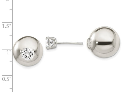 Sterling Silver Earrings Style QE13323 - Classique Jewelry Inc.