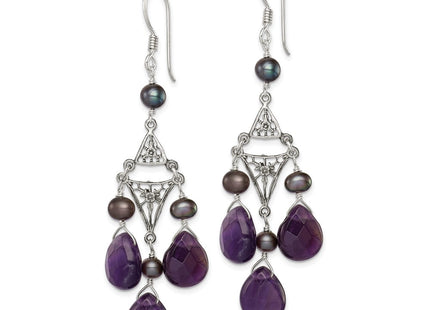 Sterling Silver Earrings Style QE1335 - Classique Jewelry Inc.