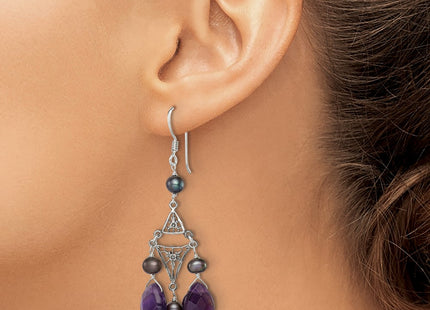 Sterling Silver Earrings Style QE1335 - Classique Jewelry Inc.