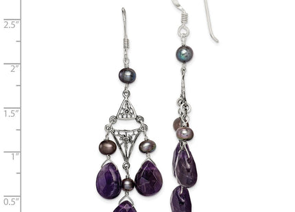 Sterling Silver Earrings Style QE1335 - Classique Jewelry Inc.