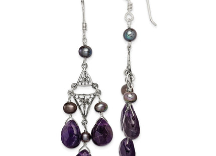 Sterling Silver Earrings Style QE1335 - Classique Jewelry Inc.
