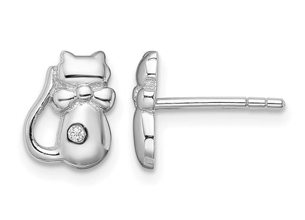 Sterling silver cubic zirconia earrings