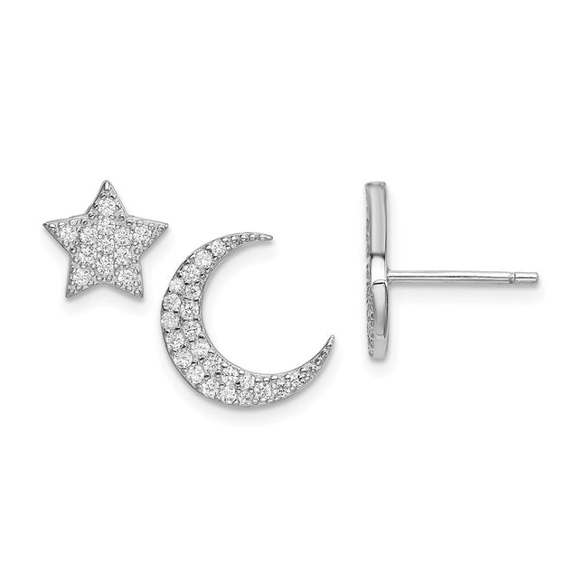Sterling Silver Earrings Style QE13379 - Classique Jewelry Inc.