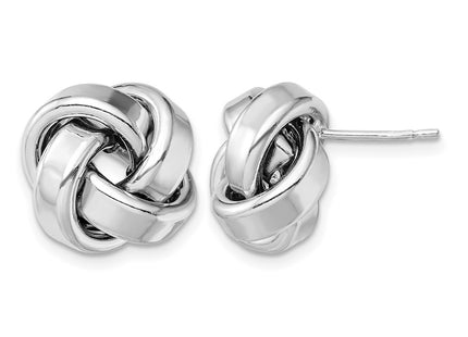 Sterling silver knot earrings