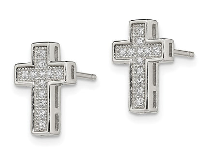 Sterling Silver Earrings Style QE13489 - Classique Jewelry Inc.