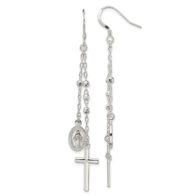 Sterling Silver Earrings Style QE13492 - Classique Jewelry Inc.