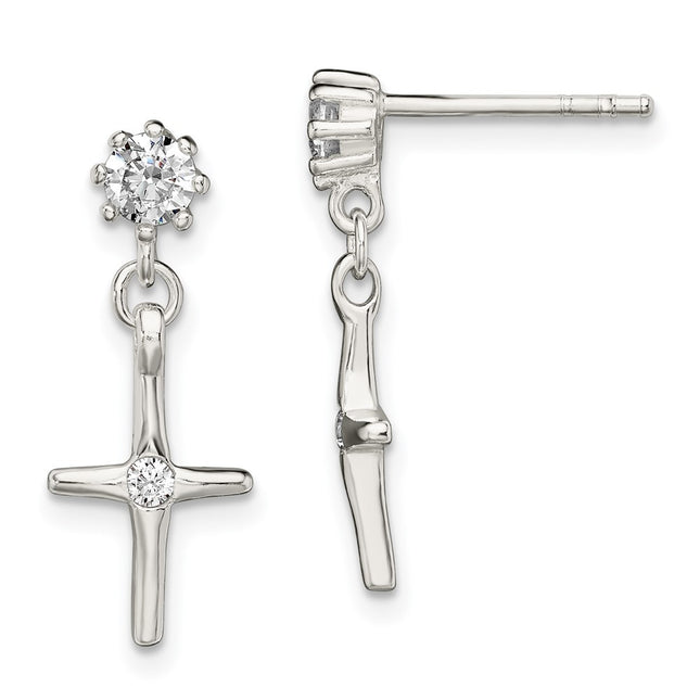 Sterling Silver Earrings Style QE13500 - Classique Jewelry Inc.
