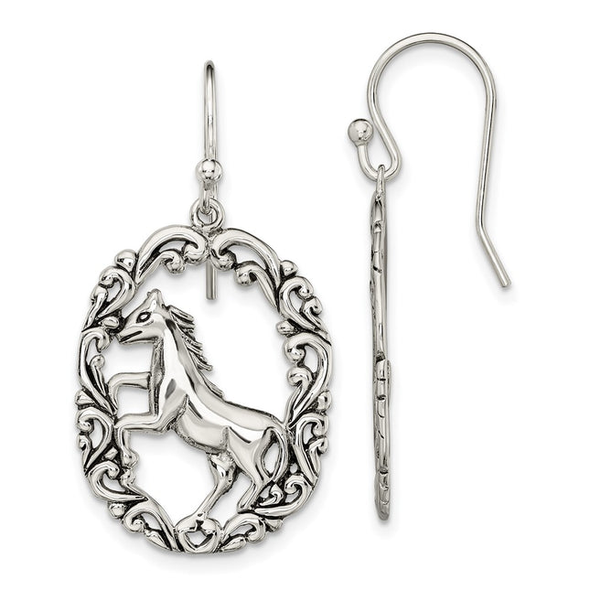 Sterling Silver Earrings Style QE13513 - Classique Jewelry Inc.