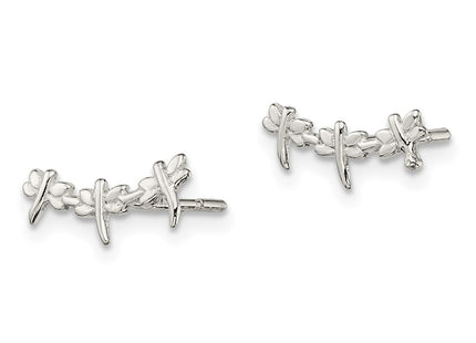 Sterling Silver Earrings Style QE13533 - Classique Jewelry Inc.