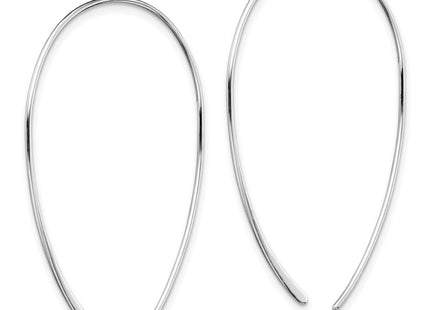 Sterling Silver Rhodium-plated Threader Earrings (Style QE13592)