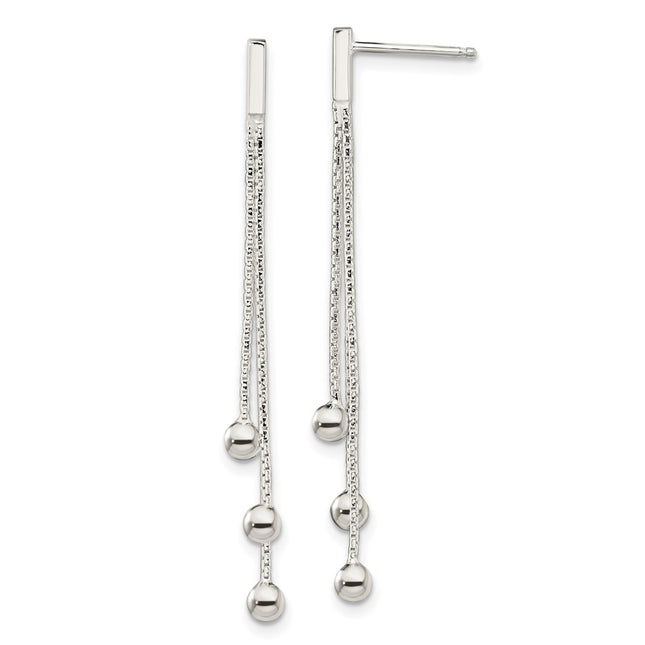 Sterling Silver Earrings Style QE13604 - Classique Jewelry Inc.