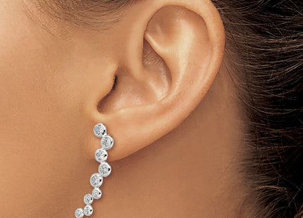 Sterling Silver Earrings Style QE13644 - Classique Jewelry Inc.