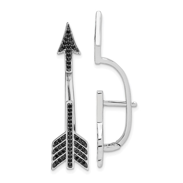 Sterling Silver Earrings Style QE13657 - Classique Jewelry Inc.