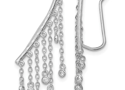 Sterling Silver Earrings Style QE13662 - Classique Jewelry Inc.