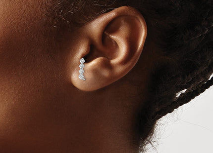 Sterling Silver Earrings Style QE13663 - Classique Jewelry Inc.