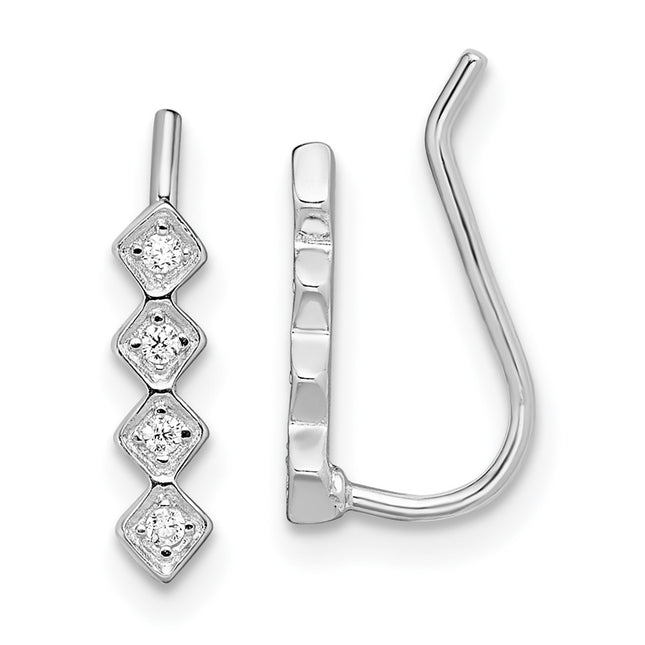 Sterling Silver Earrings Style QE13663 - Classique Jewelry Inc.
