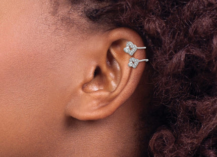 Sterling Silver Earrings Style QE13678 - Classique Jewelry Inc.