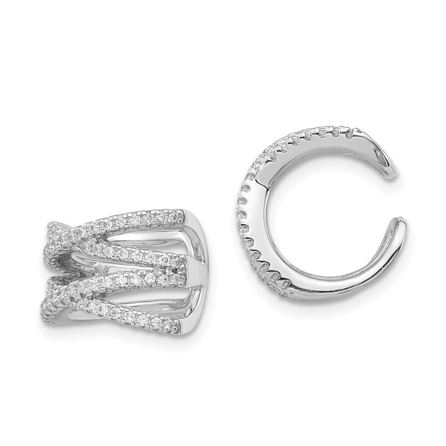 Sterling Silver Earrings Style QE13685 - Classique Jewelry Inc.