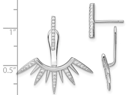 Sterling Silver Earrings Style QE13697 - Classique Jewelry Inc.