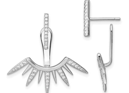 Sterling Silver Earrings Style QE13697 - Classique Jewelry Inc.