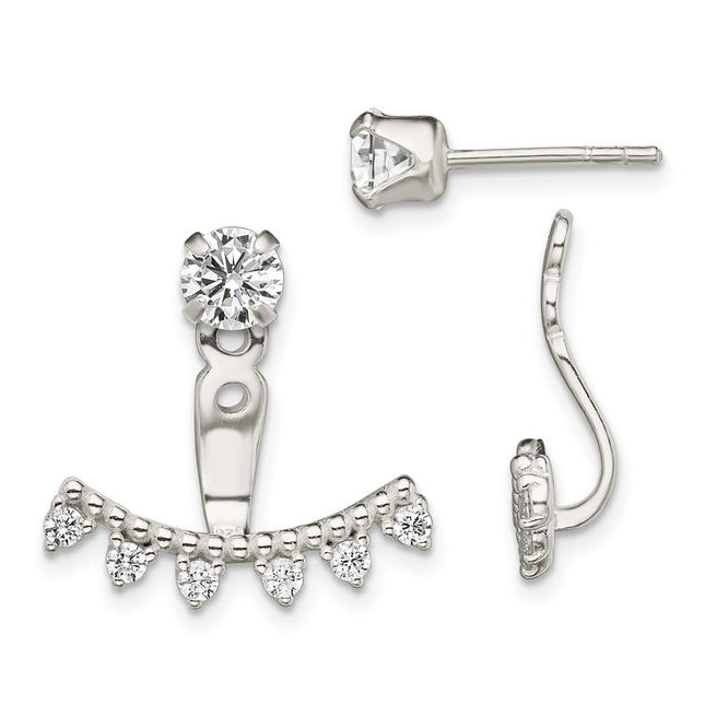 Sterling Silver Earrings Style QE13703 - Classique Jewelry Inc.