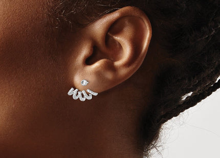 Sterling Silver Earrings Style QE13708 - Classique Jewelry Inc.