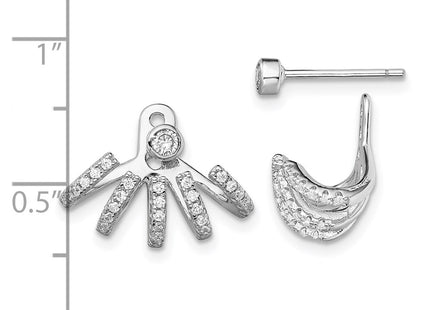 Sterling Silver Earrings Style QE13708 - Classique Jewelry Inc.
