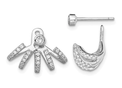 Sterling Silver Earrings Style QE13708 - Classique Jewelry Inc.