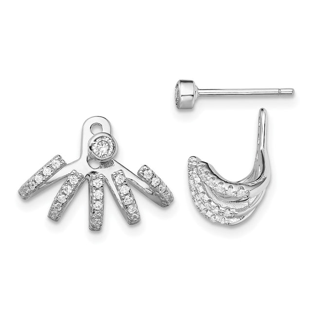 Sterling Silver Earrings Style QE13708 - Classique Jewelry Inc.