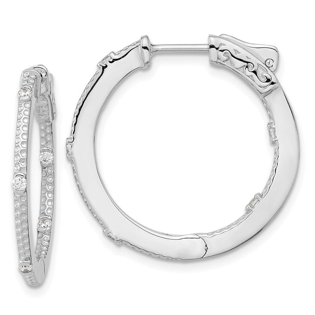 Sterling Silver Earrings Style QE13717 - Classique Jewelry Inc.