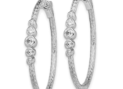 Sterling Silver Earrings Style QE13718 - Classique Jewelry Inc.