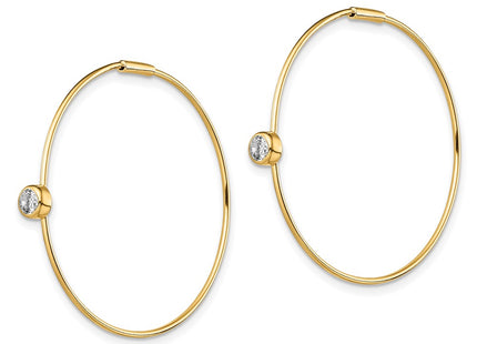 SS/Gold Plated Earrings Style QE13720 - Classique Jewelry Inc.