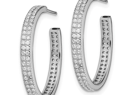 Sterling Silver Earrings Style QE13740 - Classique Jewelry Inc.