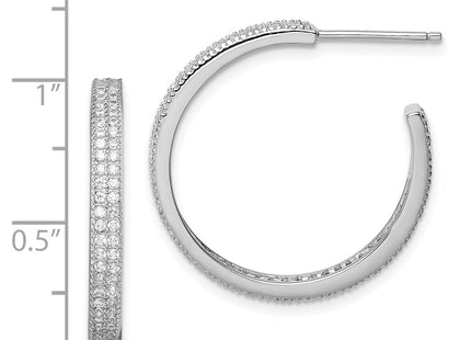 Sterling Silver Earrings Style QE13740 - Classique Jewelry Inc.