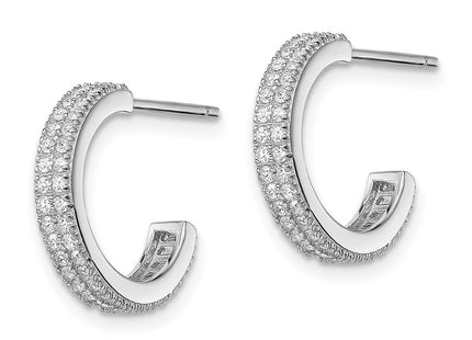 Sterling Silver Earrings Style QE13742 - Classique Jewelry Inc.