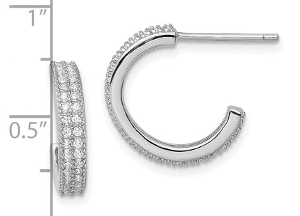 Sterling Silver Earrings Style QE13742 - Classique Jewelry Inc.