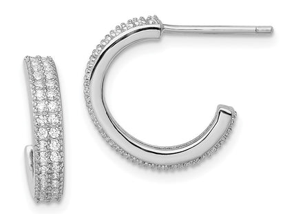 Sterling Silver Earrings Style QE13742 - Classique Jewelry Inc.