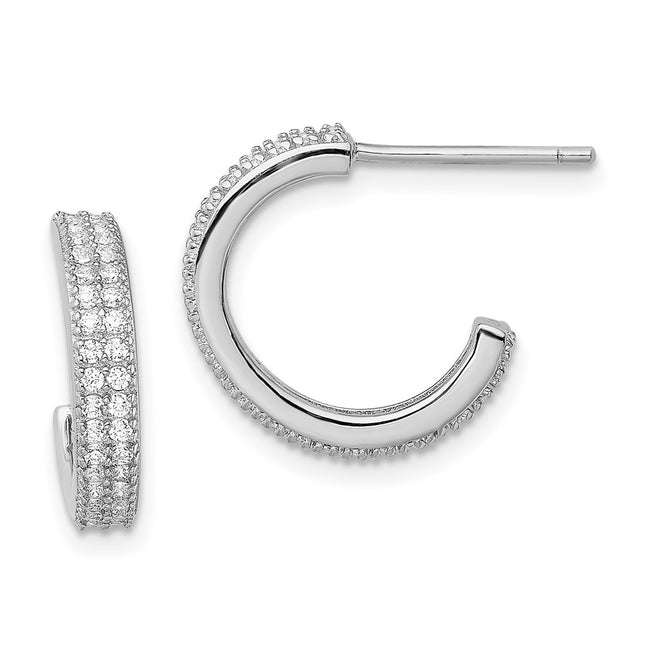 Sterling Silver Earrings Style QE13742 - Classique Jewelry Inc.