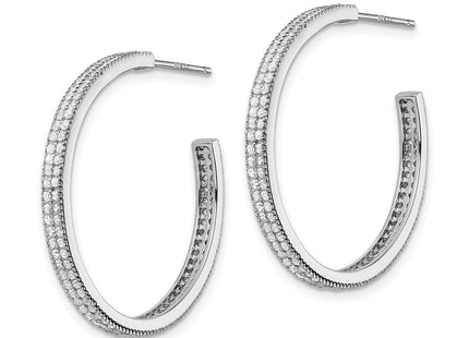 Sterling Silver Earrings Style QE13743 - Classique Jewelry Inc.