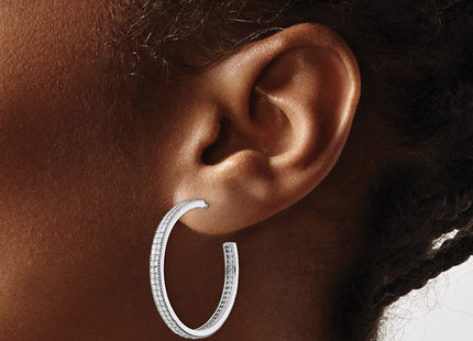 Sterling Silver Earrings Style QE13743 - Classique Jewelry Inc.