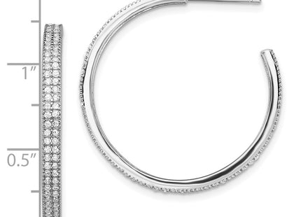 Sterling Silver Earrings Style QE13743 - Classique Jewelry Inc.