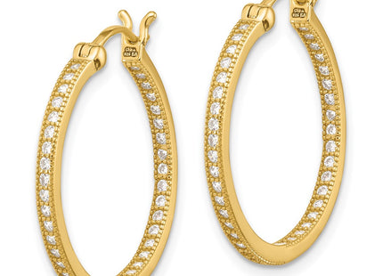 Sterling Silver Earrings Style QE13745GP - Classique Jewelry Inc.