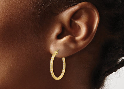 Sterling Silver Earrings Style QE13745GP - Classique Jewelry Inc.