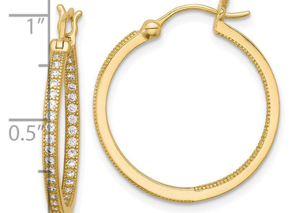 Sterling Silver Earrings Style QE13745GP - Classique Jewelry Inc.