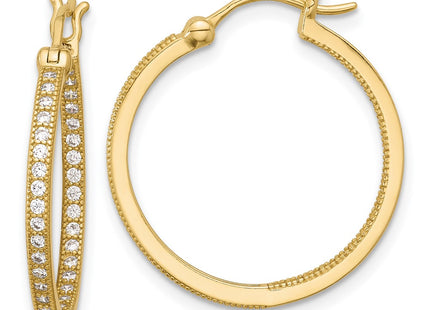 Sterling Silver Earrings Style QE13745GP - Classique Jewelry Inc.