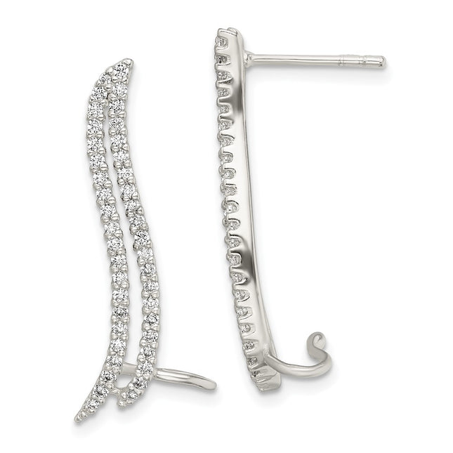 Sterling Silver Earrings Style QE13755 - Classique Jewelry Inc.