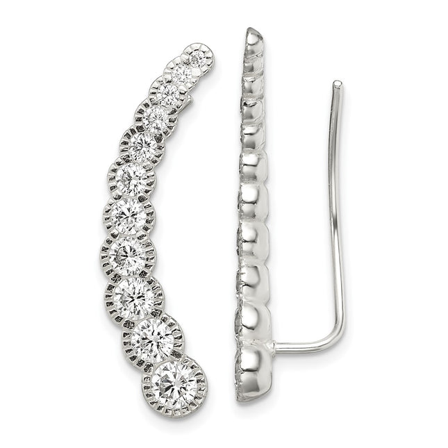 Sterling Silver Earrings Style QE13759 - Classique Jewelry Inc.